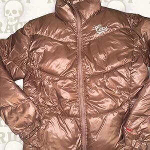 🤎 Carré Paris Puffer Jacket — Bronze Gloss Finish 🤎